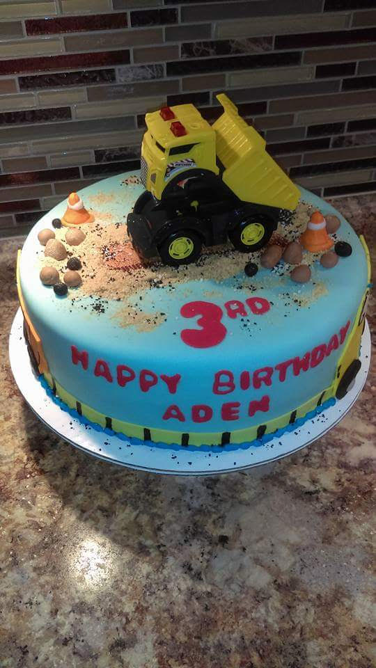 Boy's Construction Cake